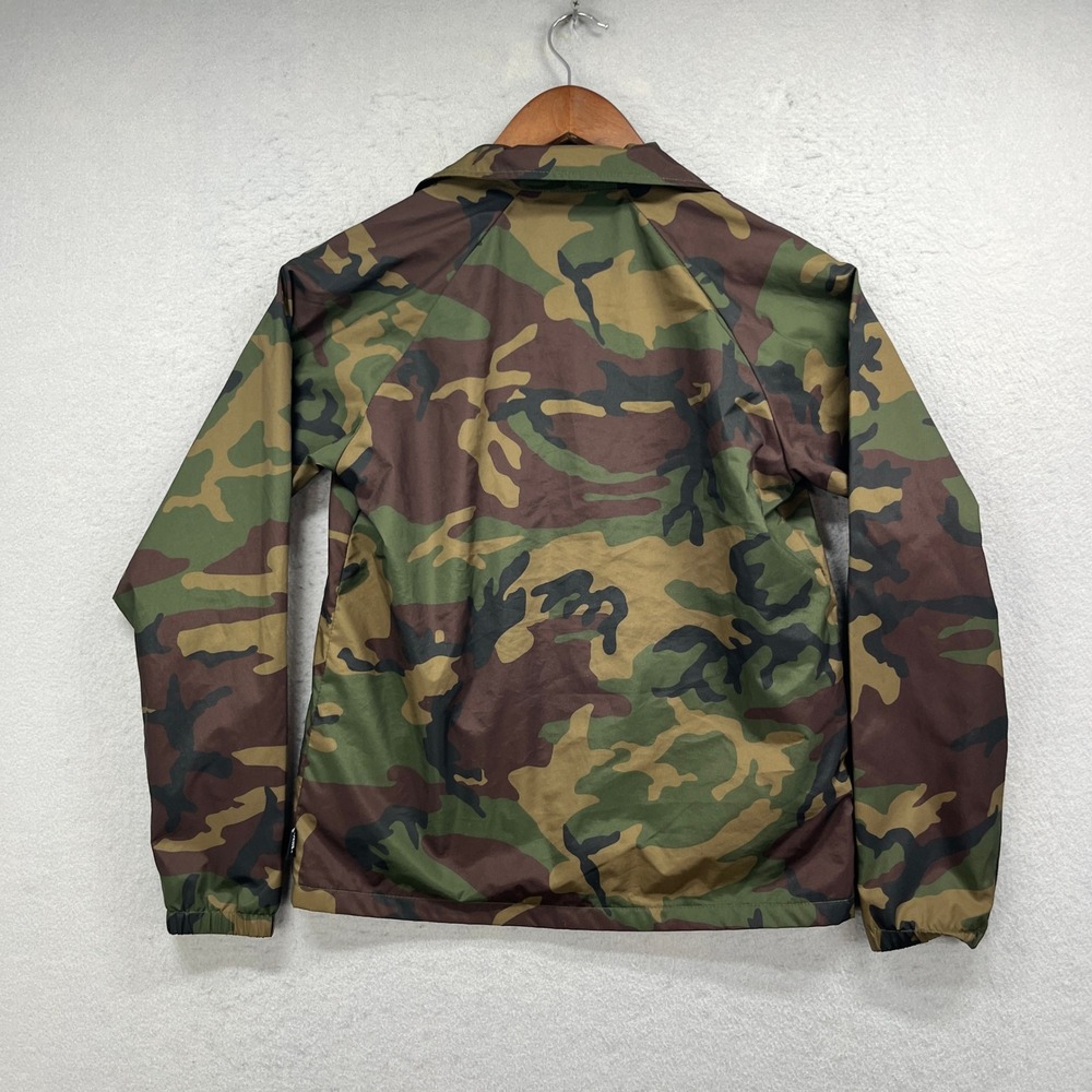 Vans Coach Jacket Women Small Camo Torrey Camouflage Lightweight Skater Gorpcore - Picture 3 of 8